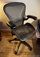 Front view of Herman Miller Aeron B chair