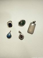 Overview of all five jewellery pieces