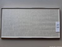 Full view of framed Barbara Caruso graphite drawing