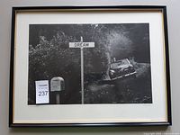 Full view of framed poster print