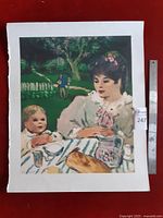 Front of print showing full artwork with scale