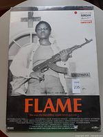 Full view of poster with protective plastic