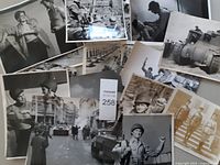 Spread of all 16 photographs showing variety of scenes