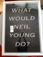 Full view of framed poster