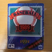 Front of sealed 1989 Upper Deck Baseball High Number factory set box