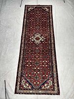 Full view of runner rug showing overall design and proportions