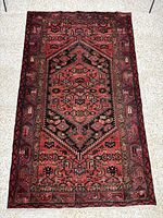 Full overhead view of entire rug