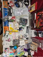 Overview of entire assortment spread on table