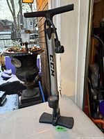 Full view of CCM bicycle floor pump standing upright