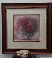 Front view showing entire framed print