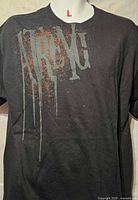 Front view showing full graphic design and size