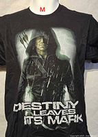 Front view of T-shirt showing full graphic design