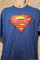 Front view showing full Superman logo and color of T-shirt