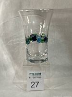 Full view of highball glass front