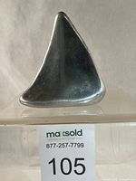 Front view of Hoselton sailboat sculpture