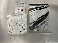 Both tumblers side by side showing size and patterns