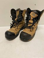 Front view of both Dakota T-Max work boots showing laces, toe caps, overall wear