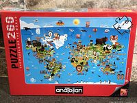 Front of sealed Anatolian 260-piece Animal Puzzle of the World box
