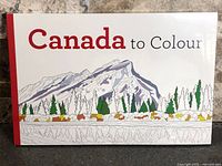 Front cover of sealed Canada to Colour book