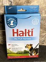 Front of Halti No Pull Harness retail box