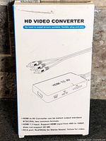 Front of retail box showing HD Video Converter specifications and illustration