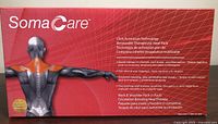 Front of boxed Soma Care renewable therapeutic heat pack