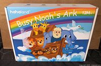 Front of box showing Busy Noah's Ark cloth book graphics