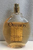 Front view of Calvin Klein Obsession for Men eau de toilette bottle