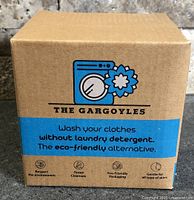 Front of box showing branding and eco-friendly claims