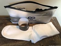 Closemate zip bag with white socks removed for view