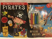 Front covers of both activity books side by side