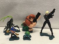 Group shot of all five figurines