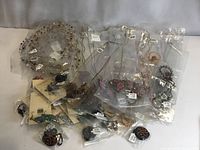 Group view of all packaged jewelry pieces
