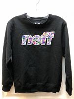 Front view of black Neff sweatshirt