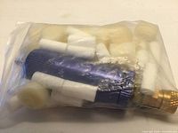Bagged flush adapter and plastic adapters