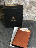 Card holder front with retail box
