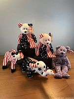 Group shot of all five Beanie Babies