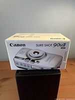 Front of box showing Canon branding and model name