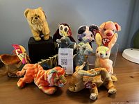 Group shot of all 10 Ty Zodiac Beanie Babies