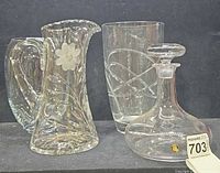 All four pieces side by side