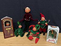 Group shot of all seven elf items