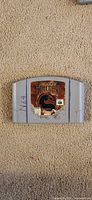 Front view of Mortal Kombat Trilogy N64 cartridge showing game label