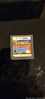 Front of Nintendo DS Sonic Classic Collection cartridge showing label