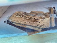 partial interior paper label