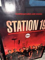 Ensemble cast Station 19 poster with skyline