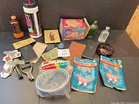 Wide shot showing all items in the lot