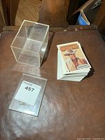 plastic card box, stack of Gunsmoke cards