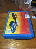 Front of blue Irwin carry case showing graphic and branding