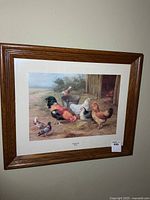 Framed print on wall showing frame and mat