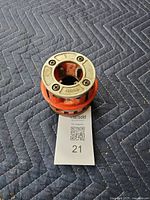 Top view showing RIDGID marking, 1 in. size, screw pattern